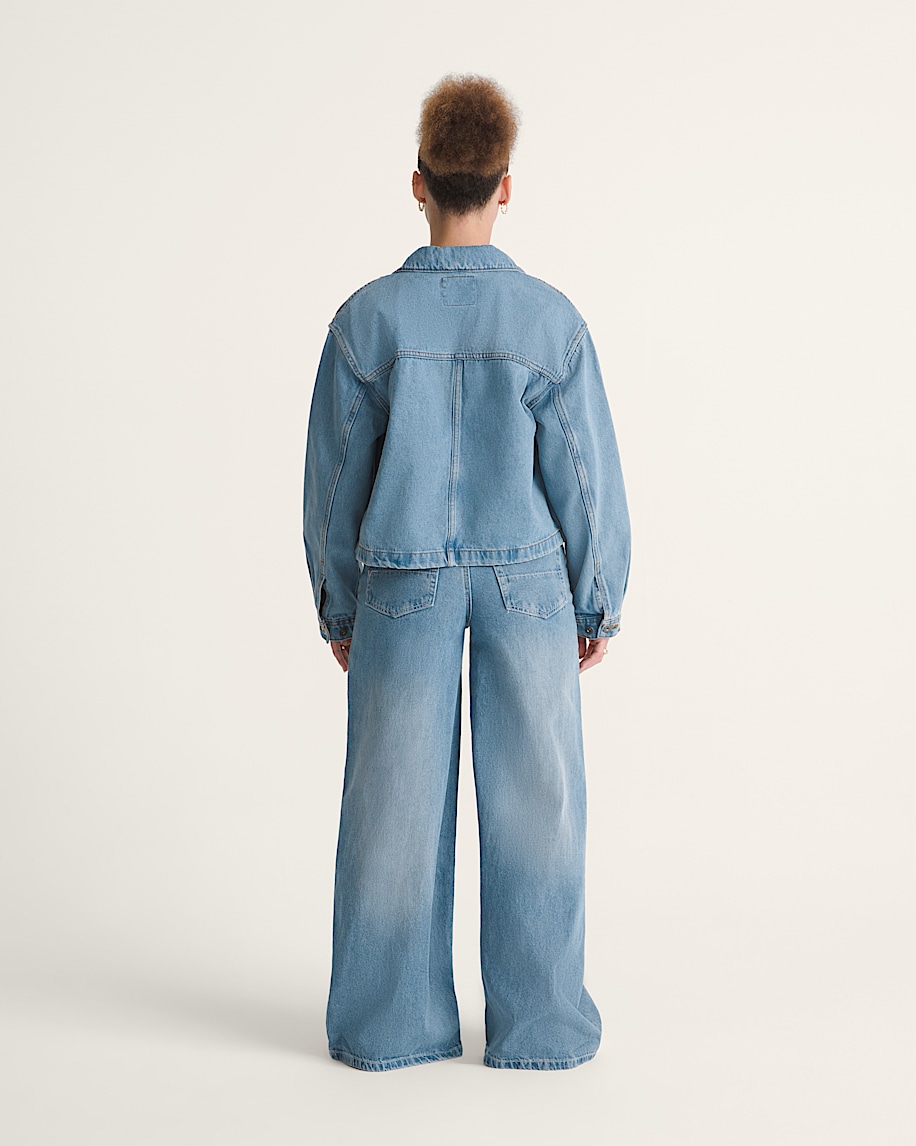 Check5 Low Rise Baggy Pants VANS Stonewash Blue ALT4