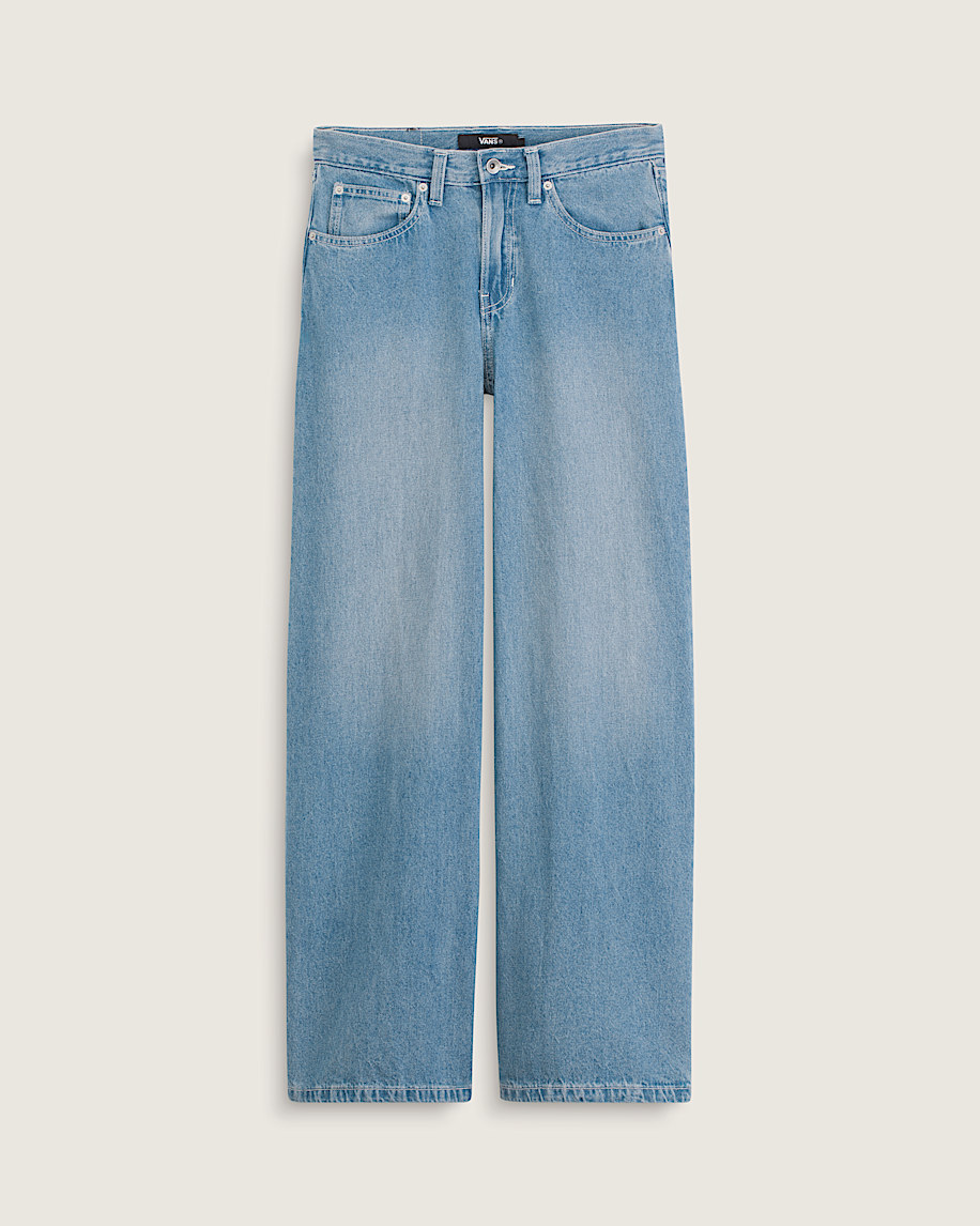 Check5 Low Rise Baggy Pants VANS Stonewash Blue HERO