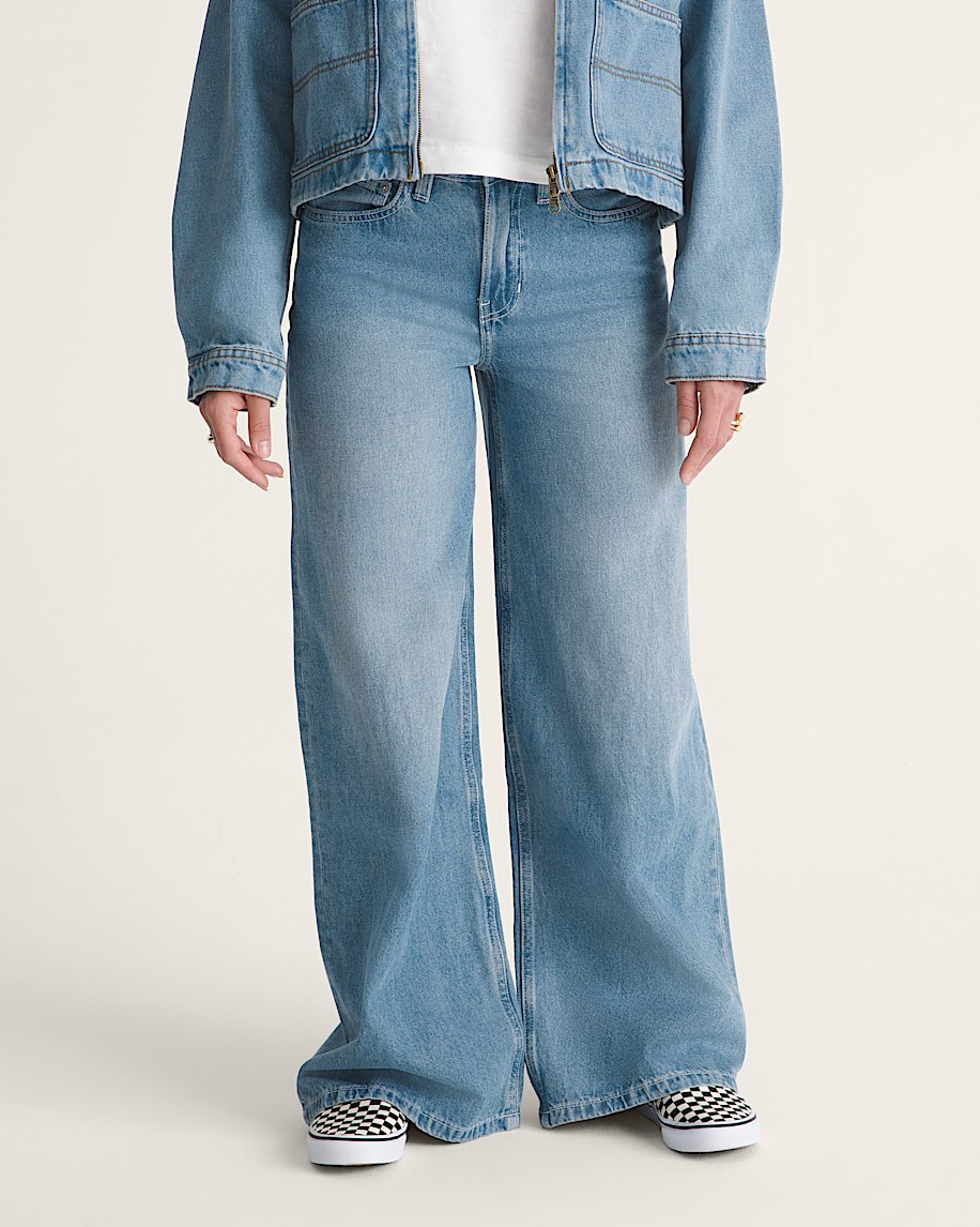 Check5 Low Rise Baggy Pants VANS Stonewash Blue ALT2