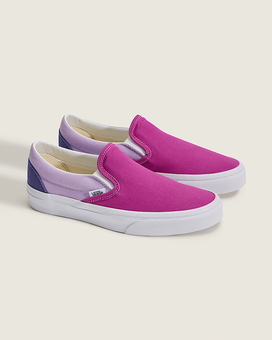 Classic SlipOn Shoe VANS Color Block Purple  Blues ALT1