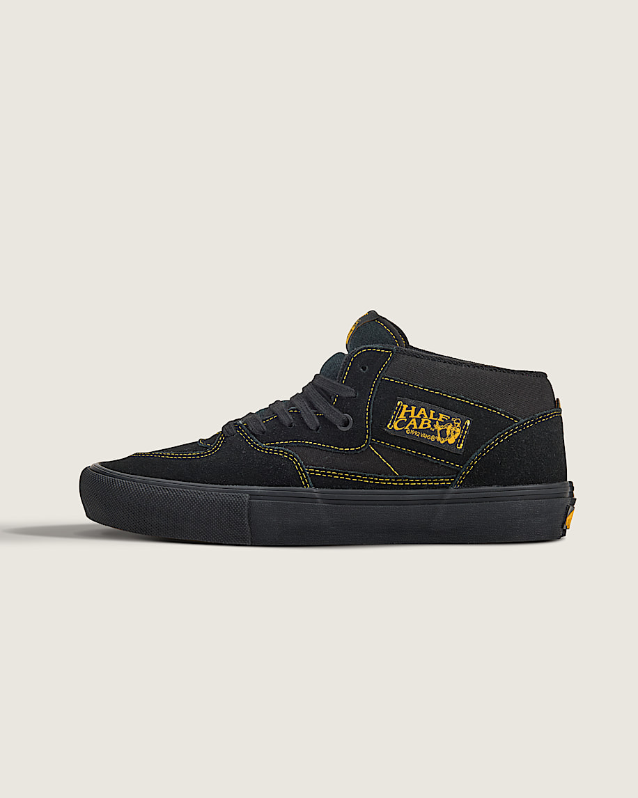 Skate Half Cab Shoe VANS Black  Mustard Yellow HERO