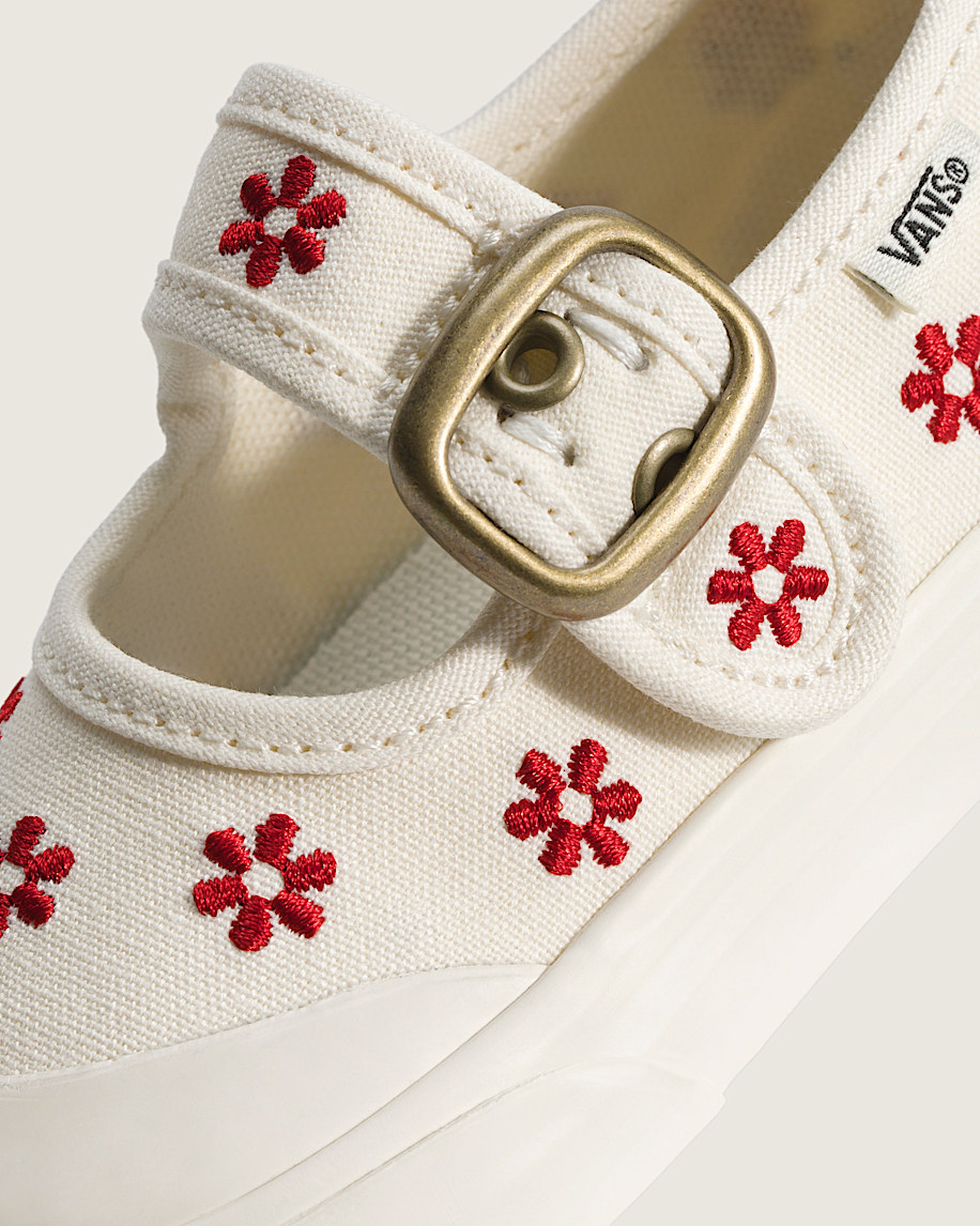 Toddler Mary Jane Shoe VANS White  Racing Red ALT4