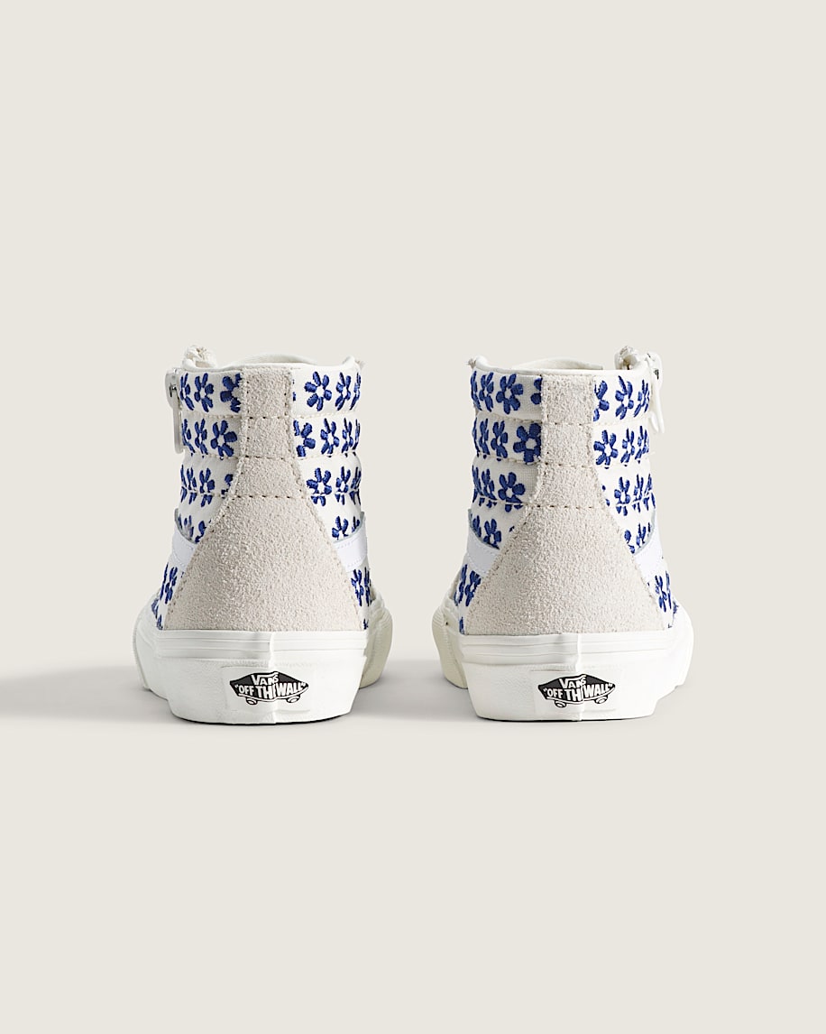 Little Kids Sk8Hi Side Zip Shoe VANS White  True Blue ALT3