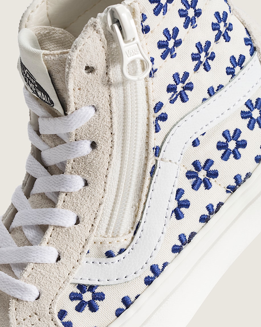 Little Kids Sk8Hi Side Zip Shoe VANS White  True Blue ALT4