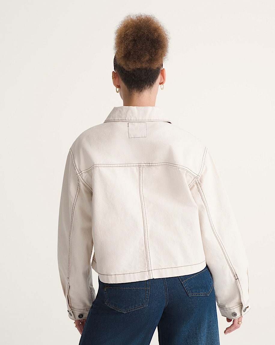 Emily Boxy Work Wear Jacket VANS Natural Seed ALT3