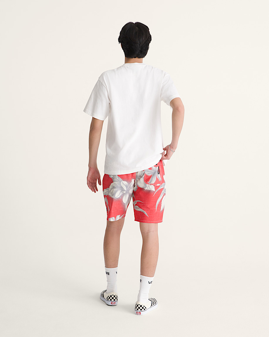 Airbrush Floral Boardshorts VANS Crimson Haze Red ALT4