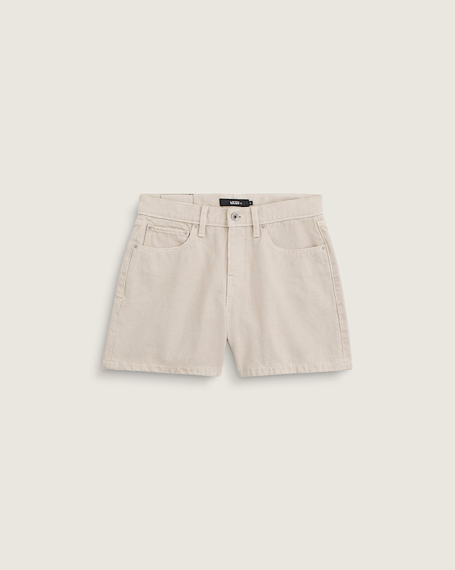 Check5 Mid Rise Shorts VANS Oatmeal Beige HERO