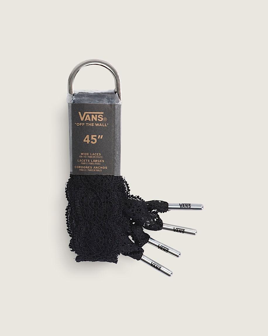 Waffle Shop Lace Rose Shoelace VANS Black HERO