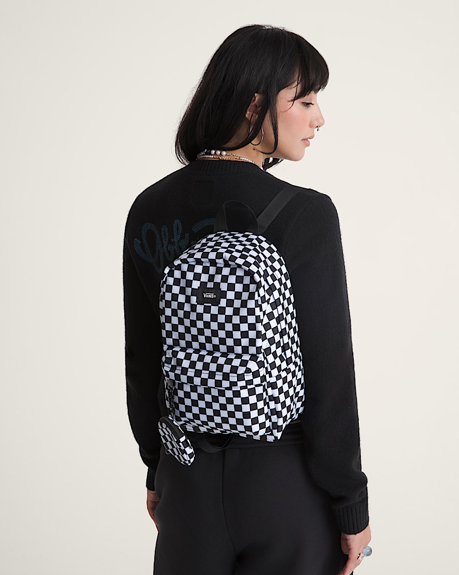 Old Skool Mini Backpack VANS Black  White ALT4