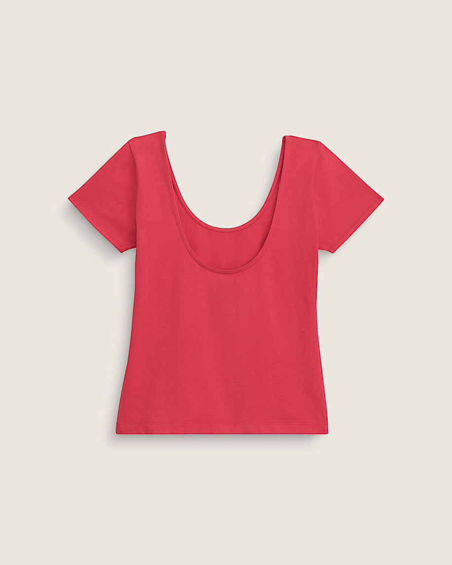 Double Scoop TShirt VANS Crimson Haze Red ALT1