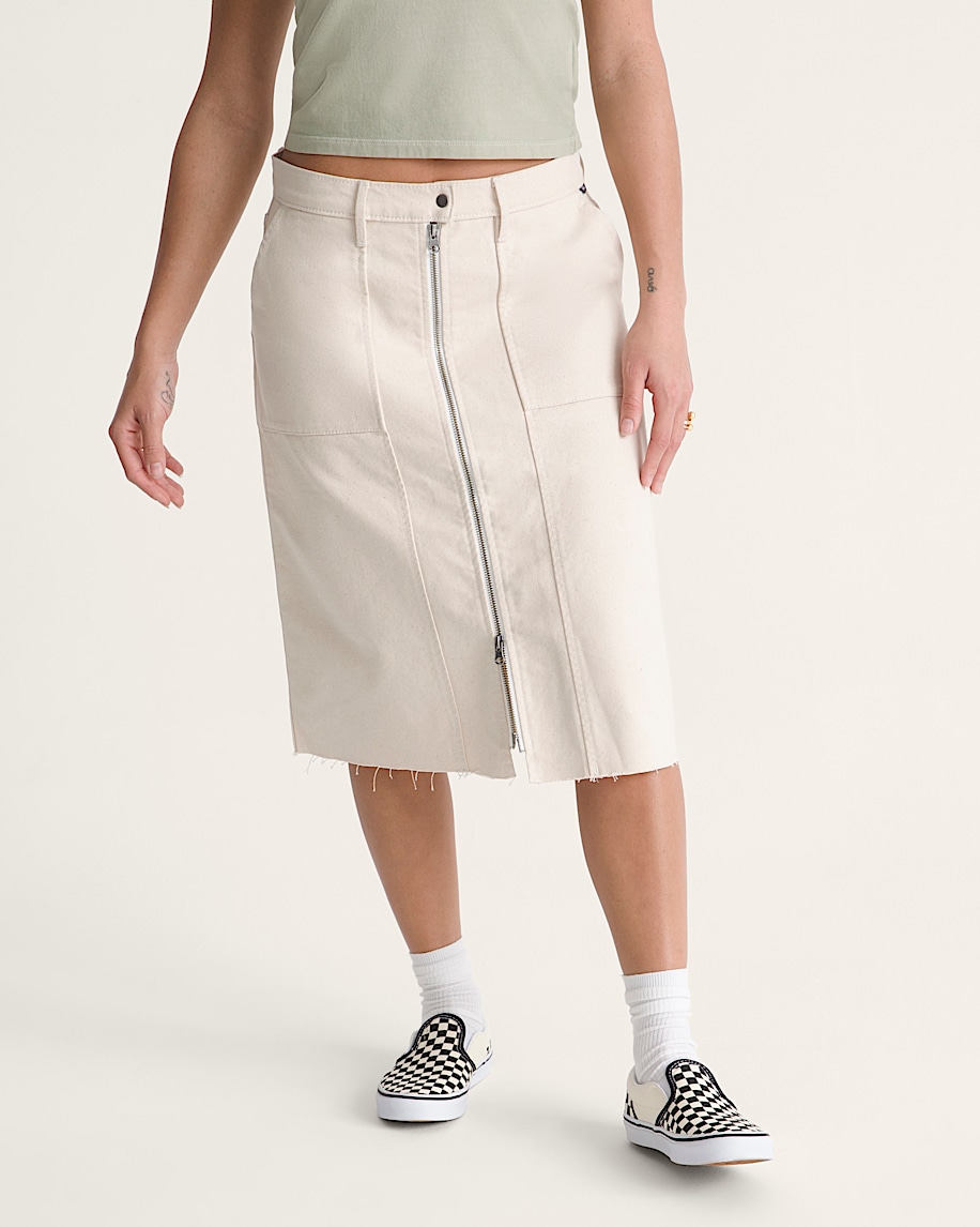 Canvas Midi Skirt VANS Natural Seed Beige ALT2