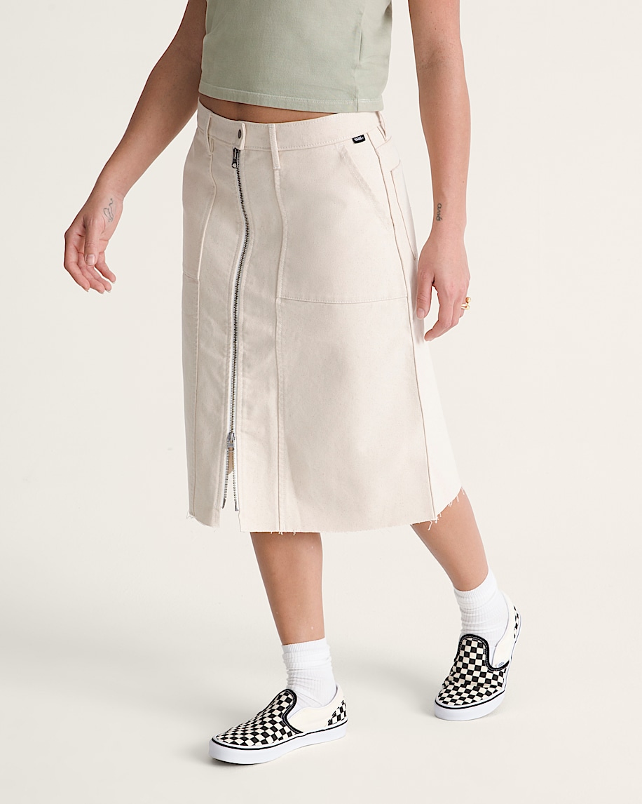 Canvas Midi Skirt VANS Natural Seed Beige ALT5
