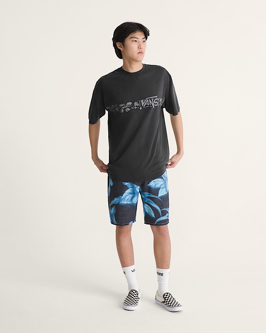 Airbrush Floral Boardshorts VANS Black ALT3