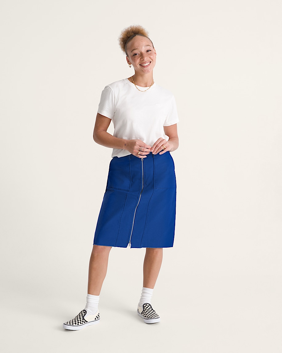 Canvas Midi Skirt VANS Indigo Blue ALT3