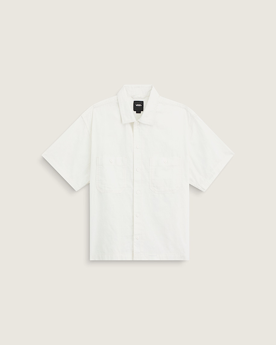 Larkspur Solid Shirt VANS Marshmallow White HERO