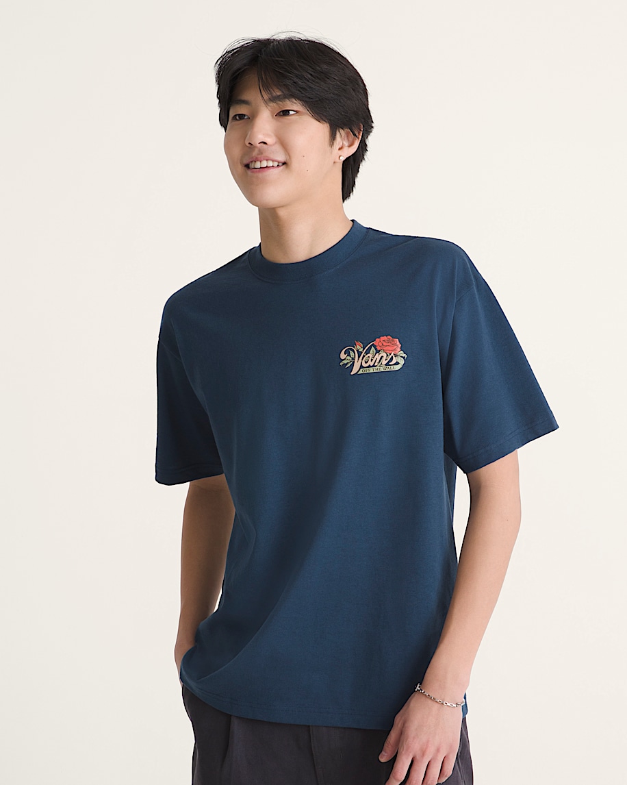 Old Skool Bloom TShirt VANS Dress Blues ALT2