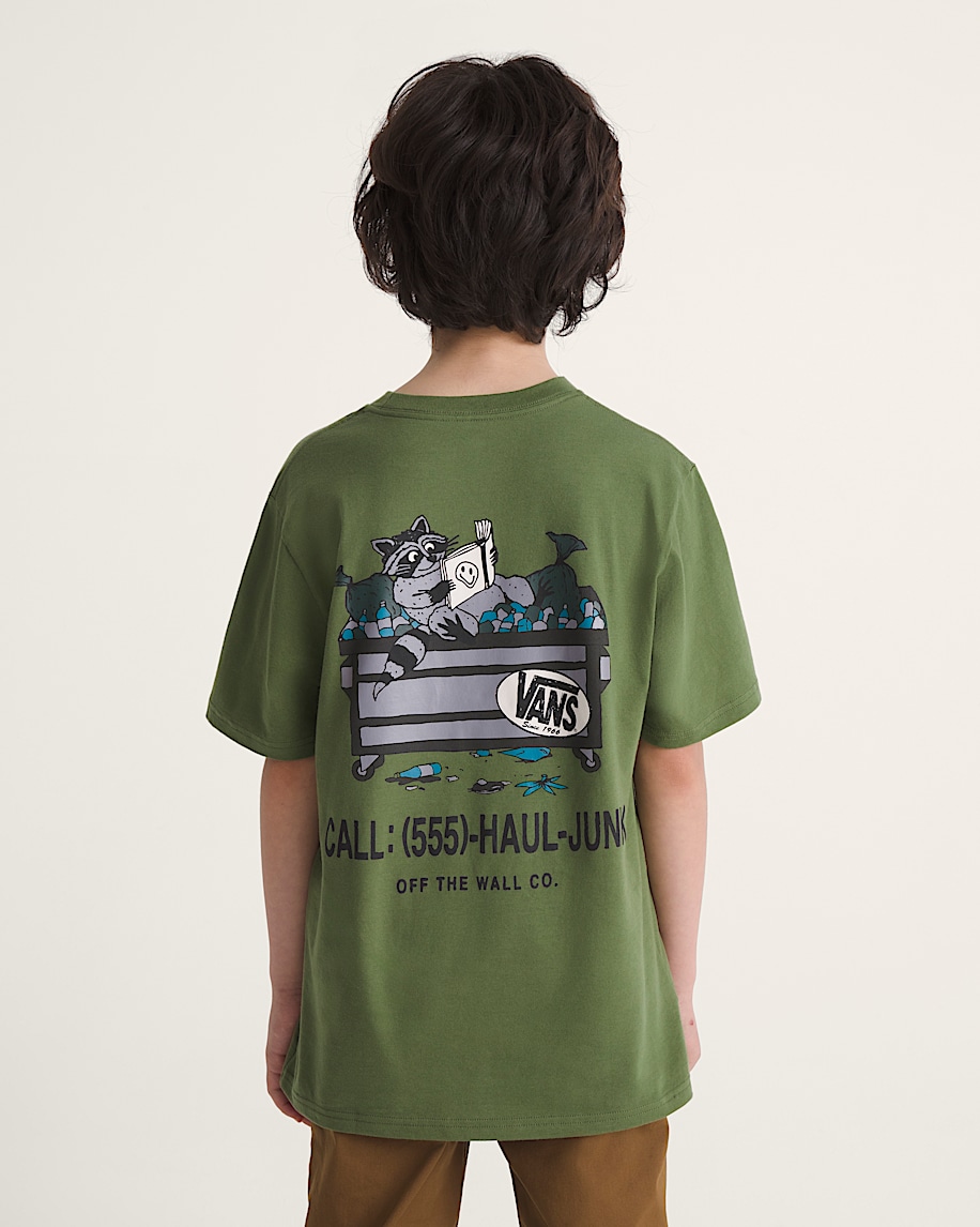 Kids Dumpster Raccoon TShirt VANS Green Balsam ALT3