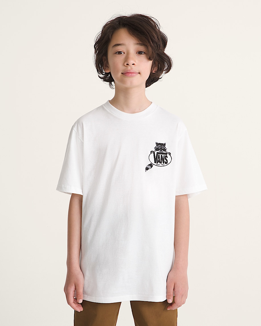 Kids Dumpster Raccoon TShirt VANS White ALT2