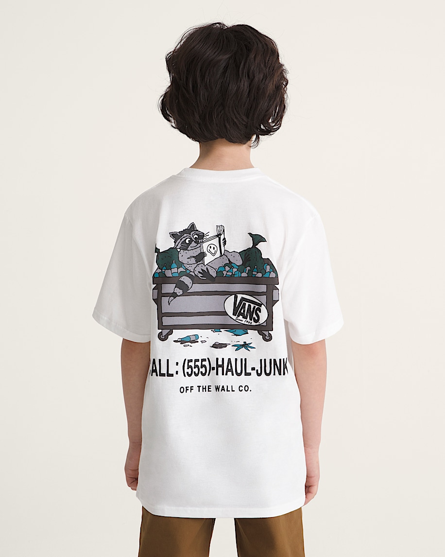 Kids Dumpster Raccoon TShirt VANS White ALT3