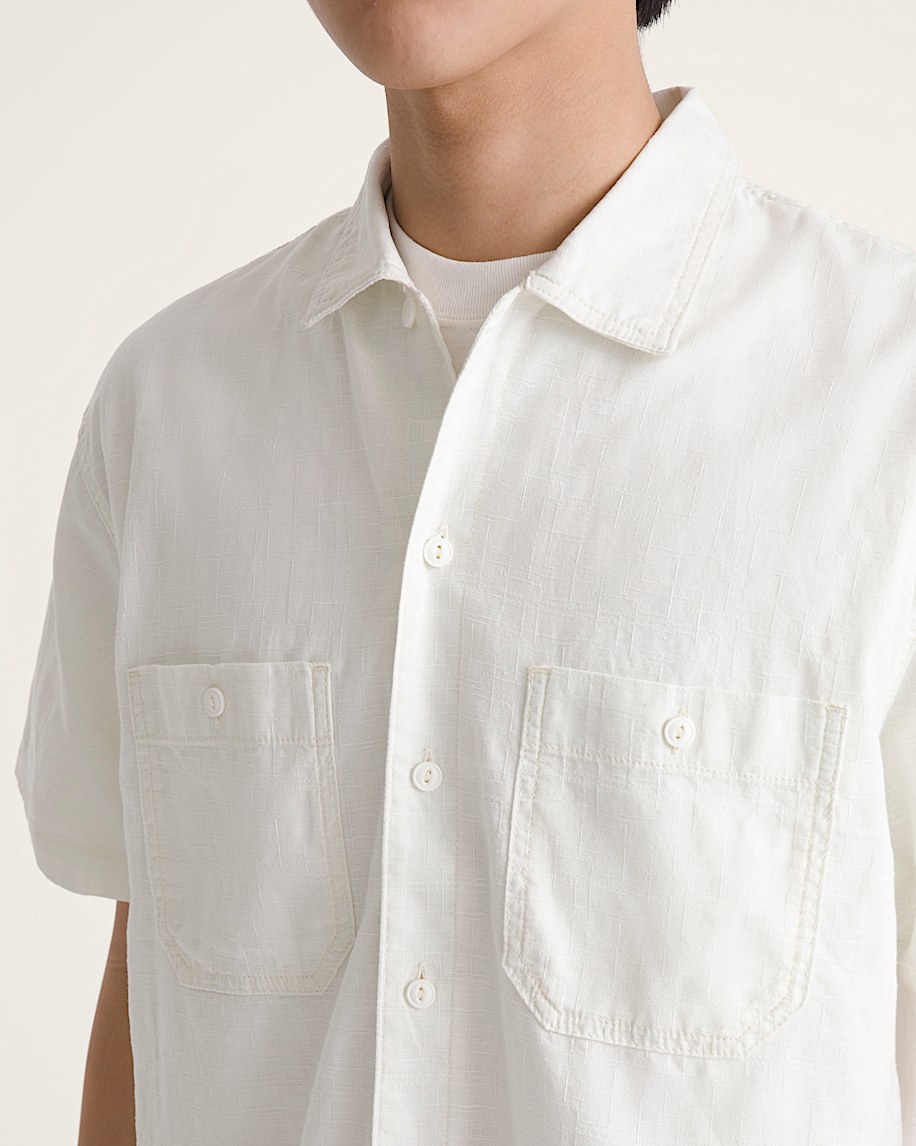 Larkspur Solid Shirt VANS Marshmallow White ALT4