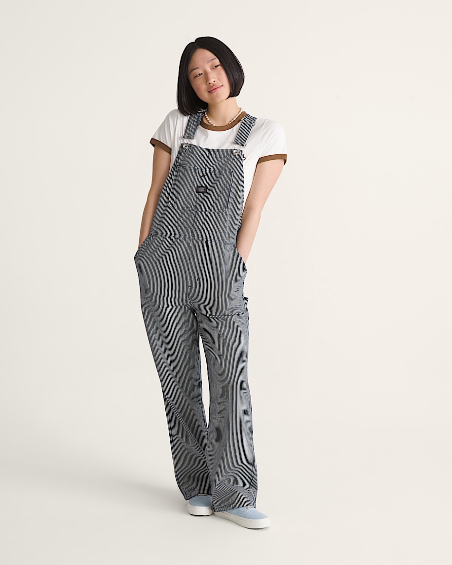 Chore Stripe Overall VANS Hickory Stripe Blue ALT3