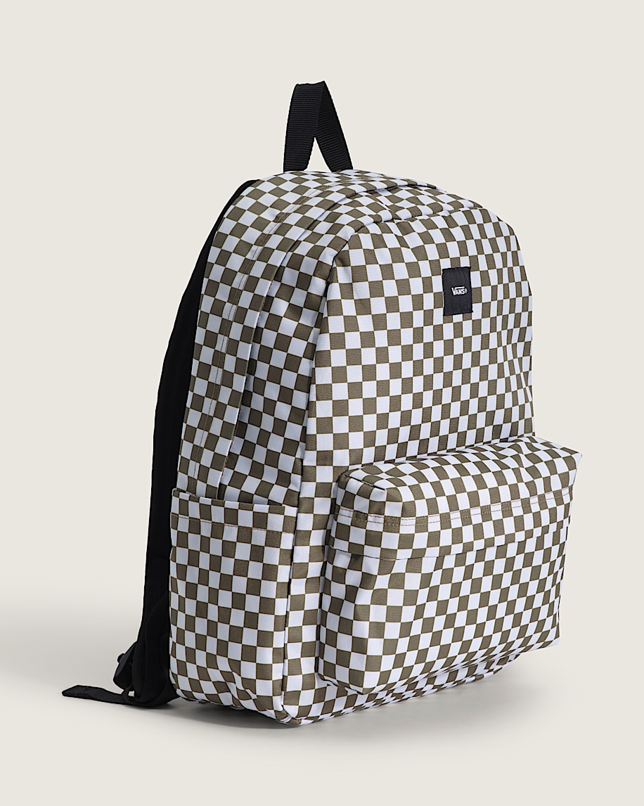 Old Skool Check Backpack VANS Olive Brown ALT5