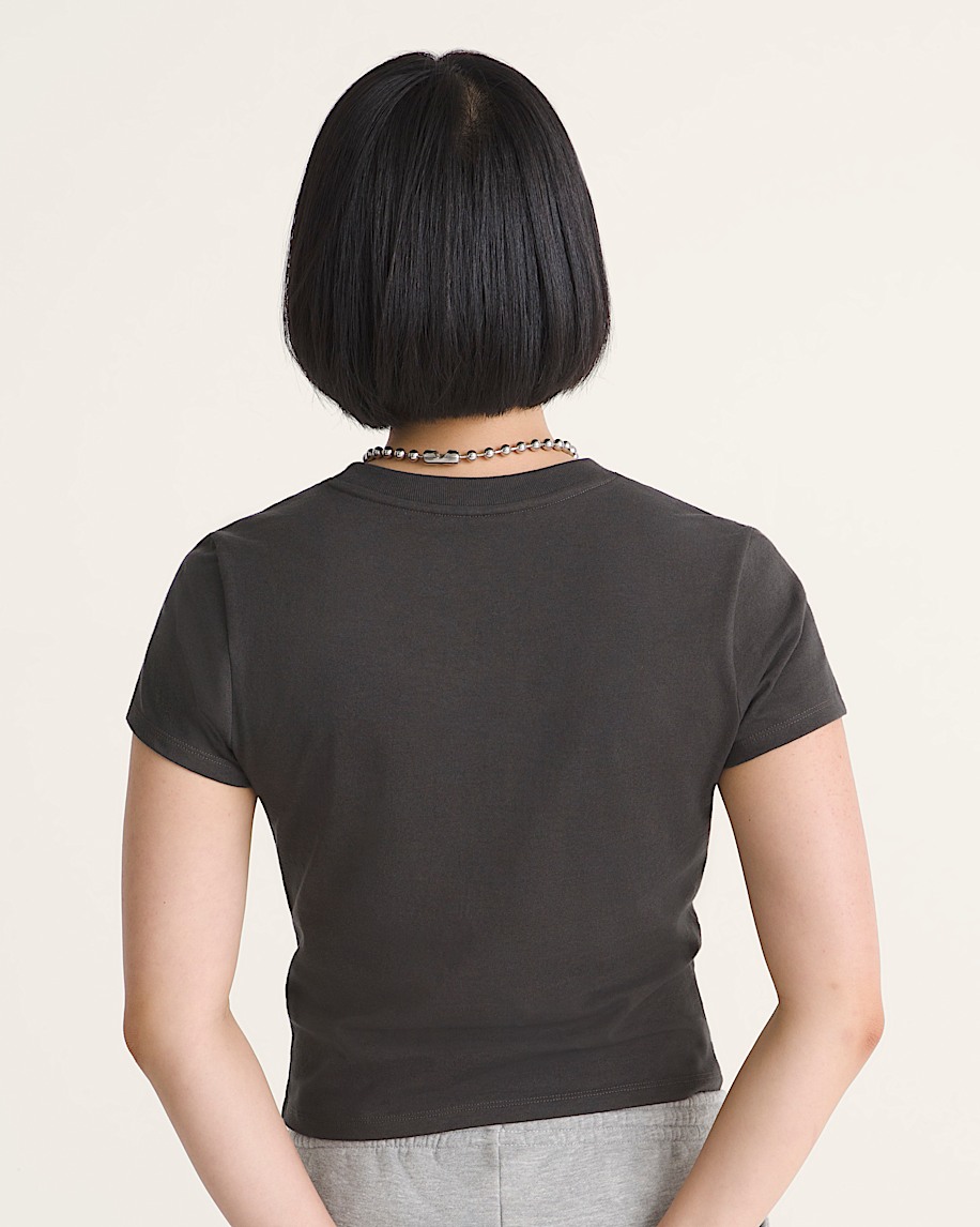 Anthers SS Baby Tee VANS Faded Black ALT3