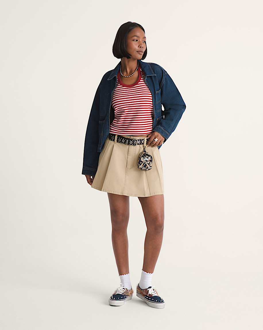 Lilly Stripe Tank VANS Poppy Ember Red ALT5