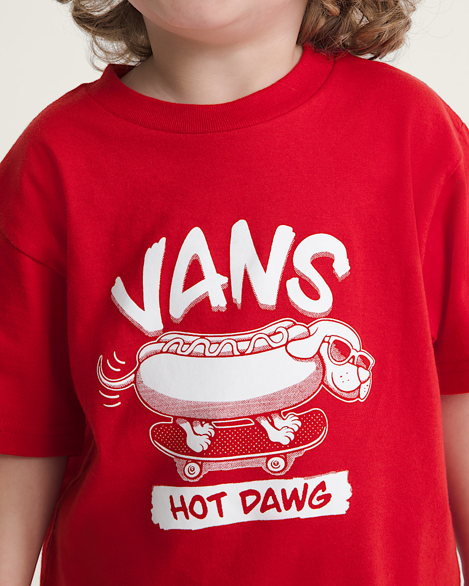 Little Kids Hot Dawg TShirt VANS Racing Red ALT4