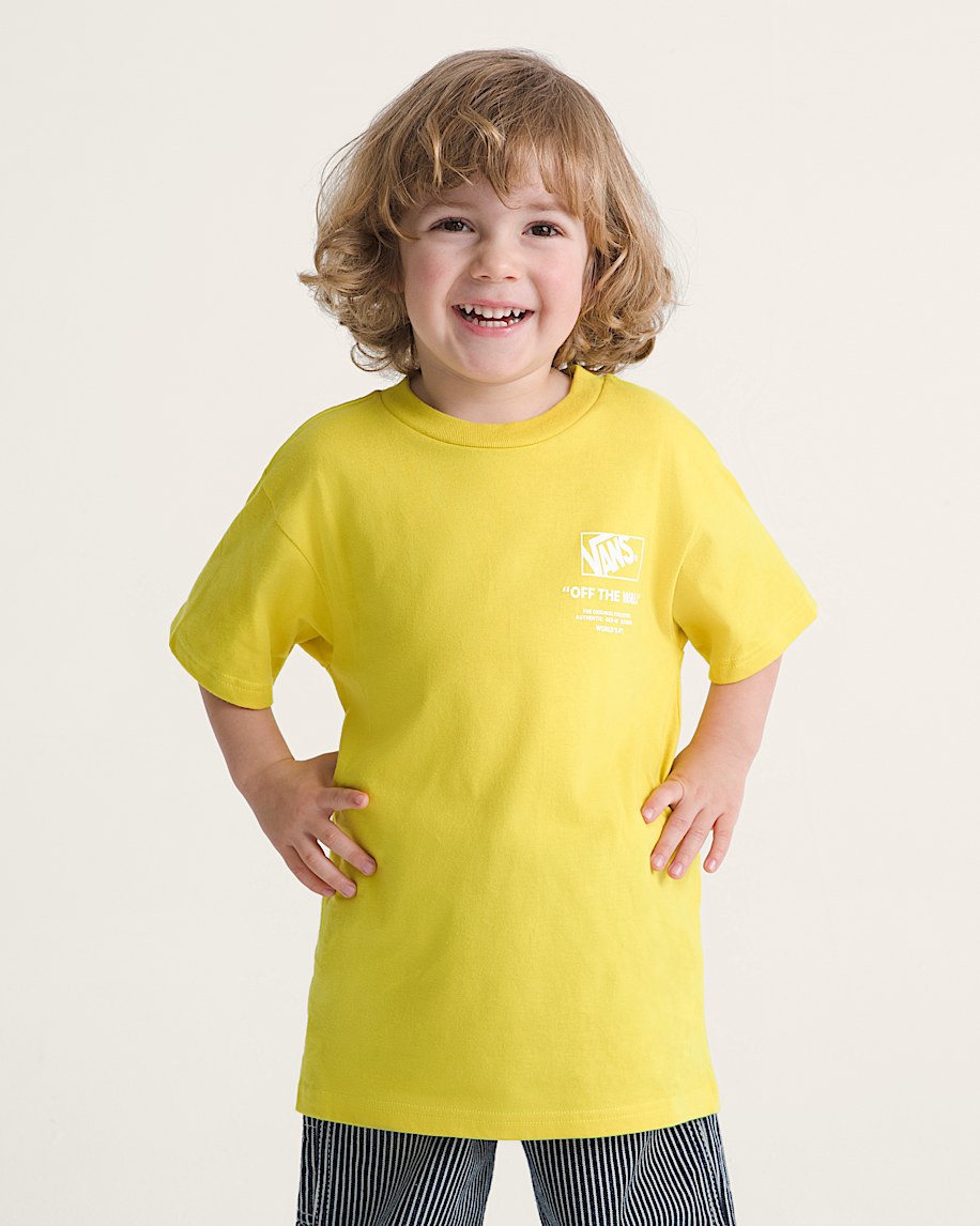 Little Kids Stacked Hi TShirt VANS Dusty Gold ALT2