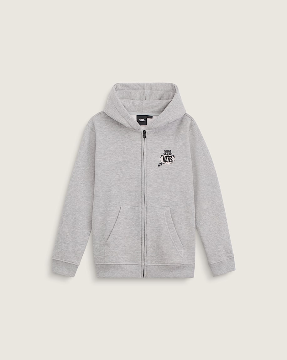 Kids Dumpster Raccoon Zip Hoodie VANS Cement Heather Grey ALT1