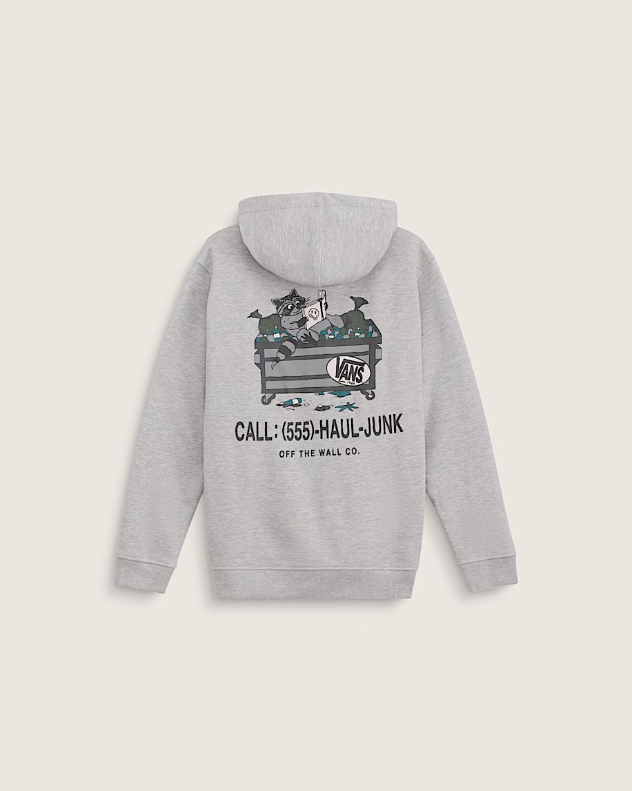 Kids Dumpster Raccoon Zip Hoodie VANS Cement Heather Grey HERO