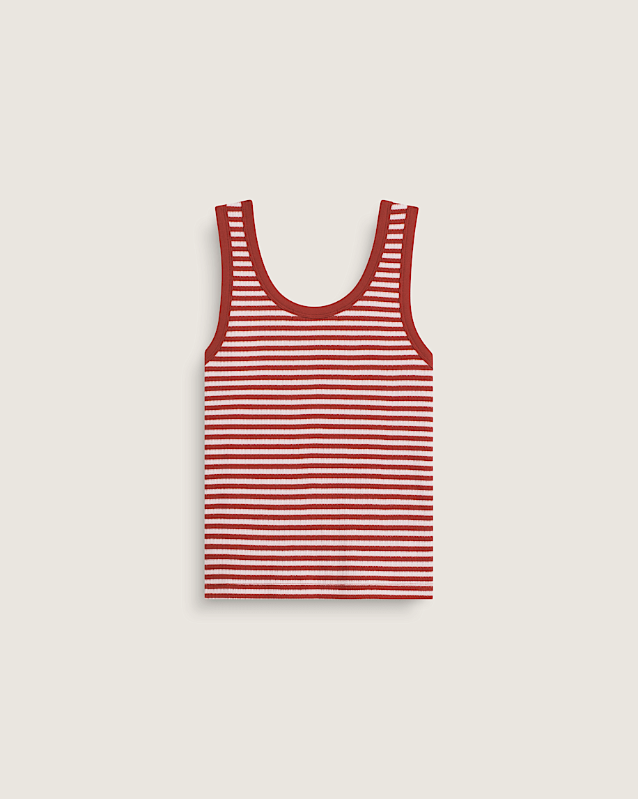 Lilly Stripe Tank VANS Poppy Ember Red ALT1