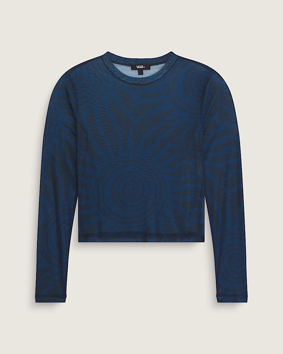 Ludlow Mesh Long Sleeve Top VANS Parisian Night Blue HERO