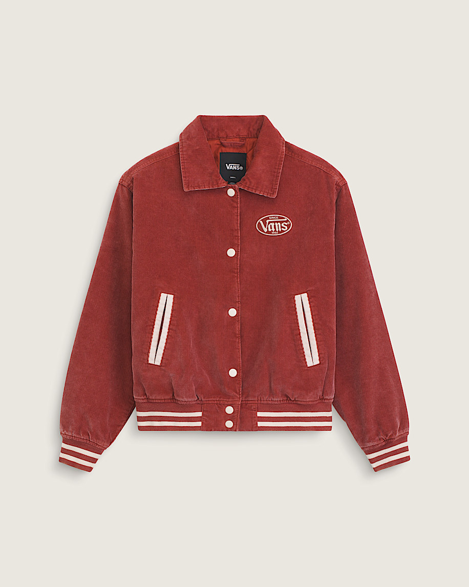 Milliken Varsity Jacket VANS Poppy Ember Red HERO