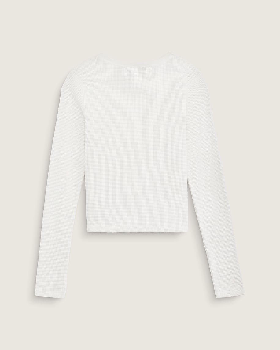 Teri Waffle Long Sleeve Shirt VANS Marshmallow White ALT1