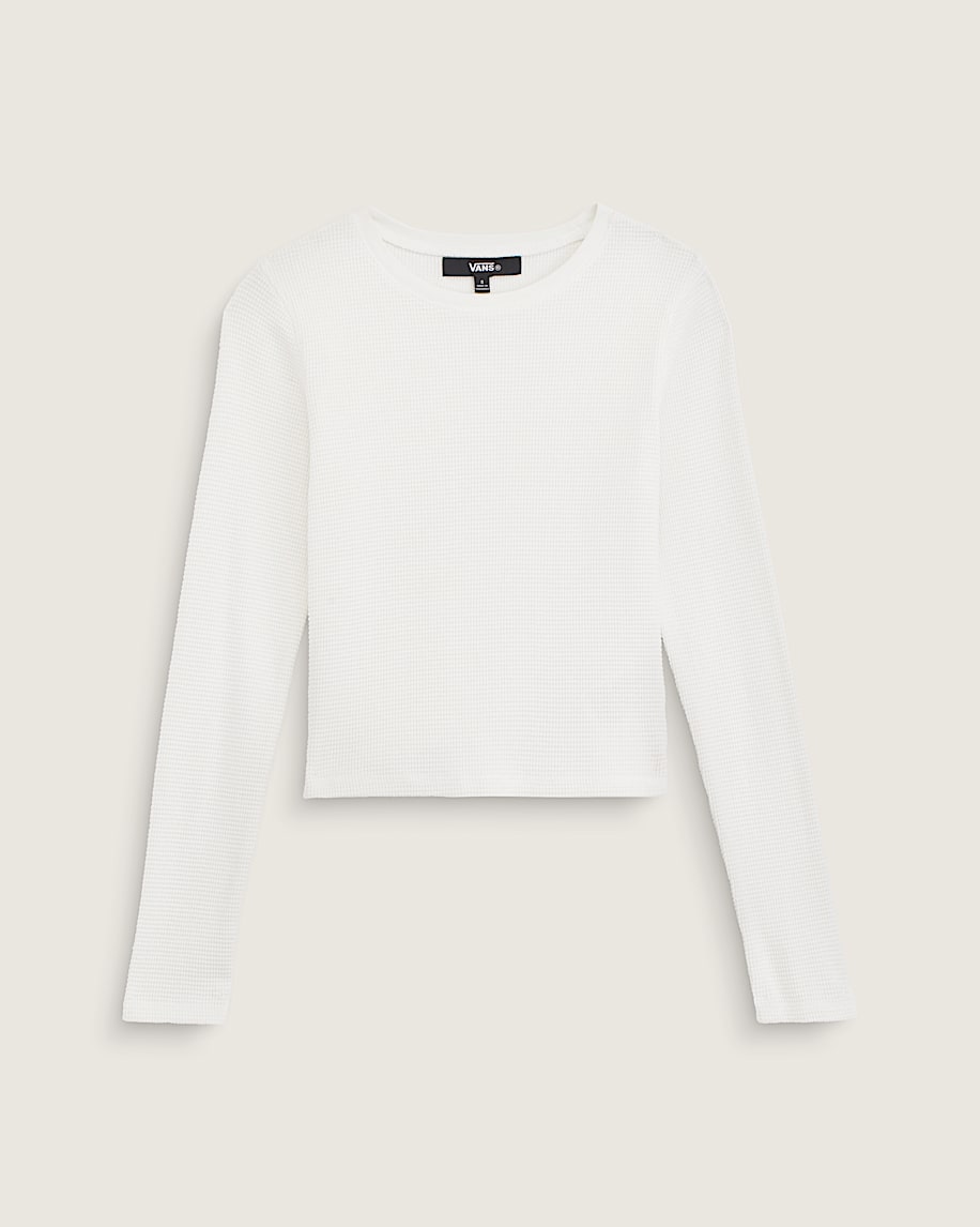 Teri Waffle Long Sleeve Shirt VANS Marshmallow White HERO