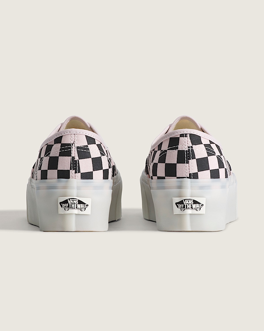 Authentic Platform Checkerboard Shoe VANS Pale Petal PinkBlack ALT3