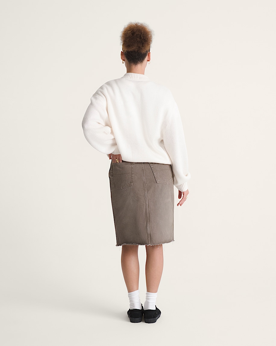Denim Midi Skirt VANS Walnut ALT4