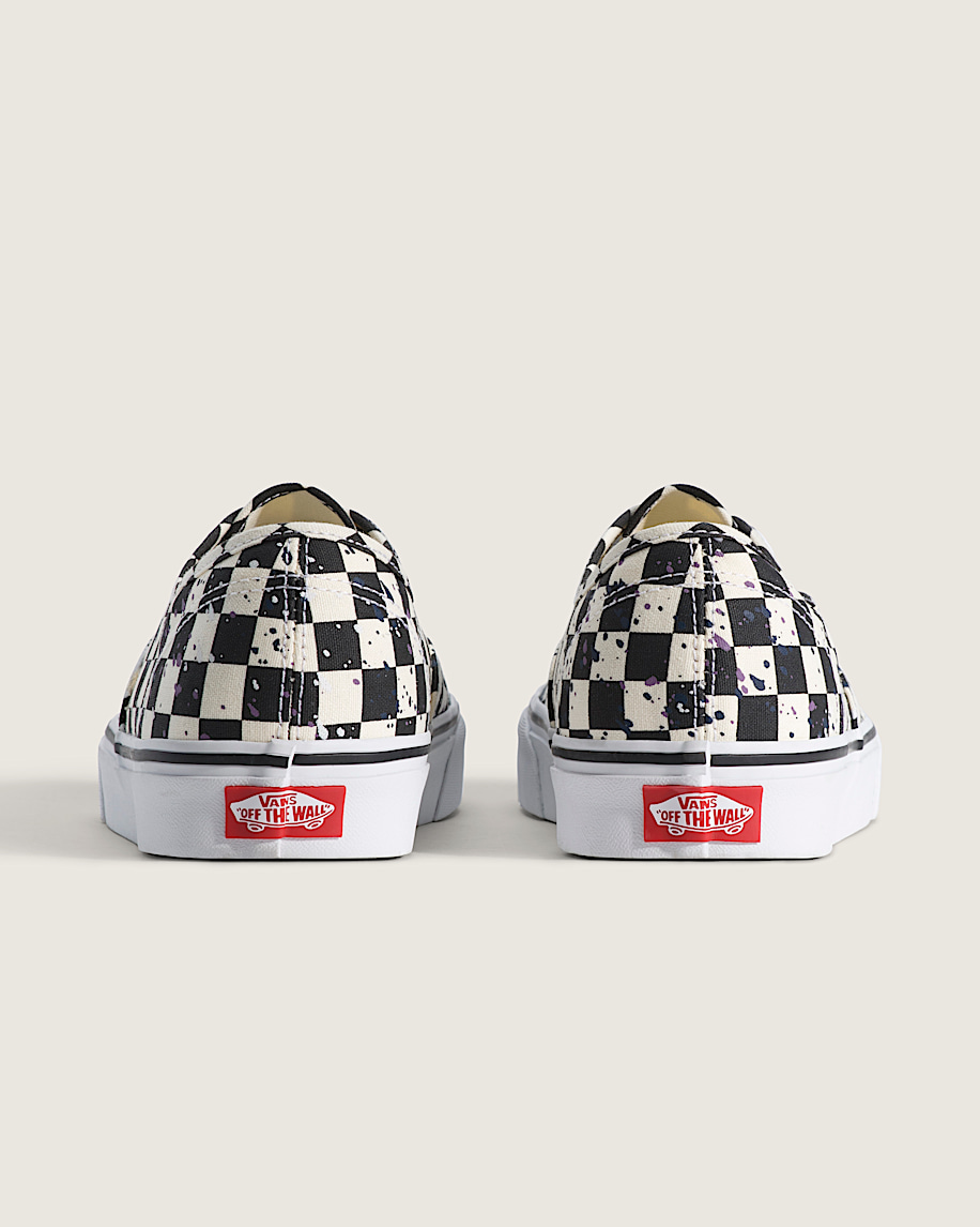 Authentic Shoe VANS Splatter Checkerboard Black ALT3