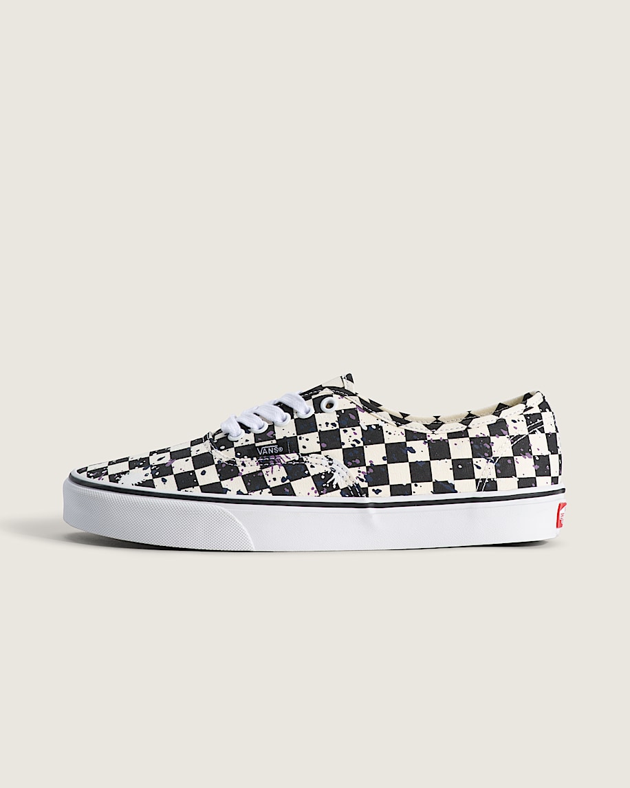 Authentic Shoe VANS Splatter Checkerboard Black HERO