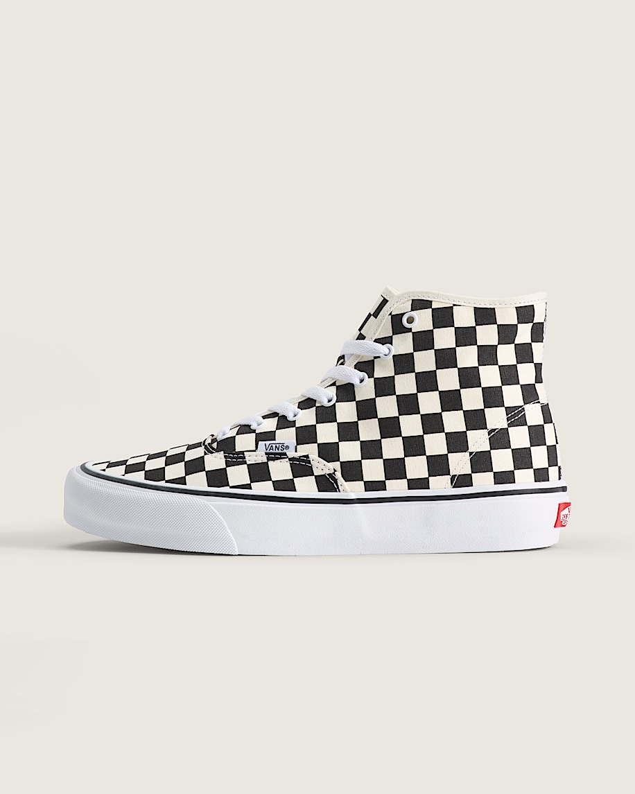 Authentic Hi 20 Checkerboard Shoe VANS Checkerboard Black  True White HERO
