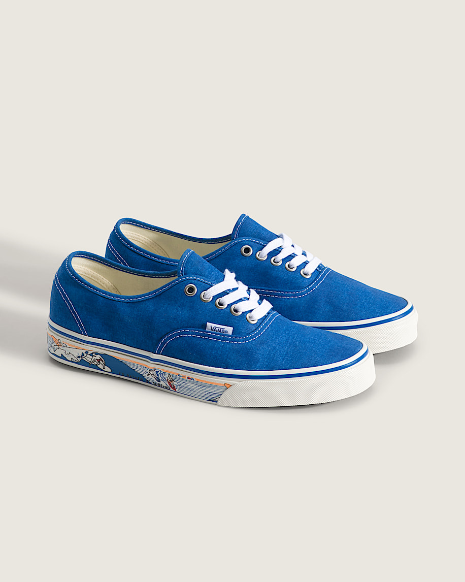 Authentic Shoe VANS Sidewall Print Classic Blue ALT1