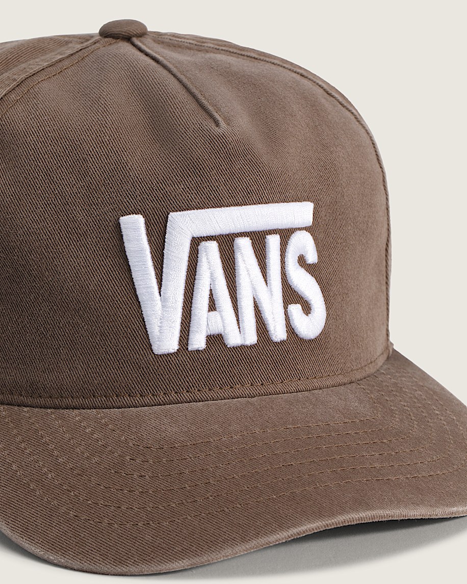 Stretch Logo Snapback Hat VANS Vintage Cocoa ALT1