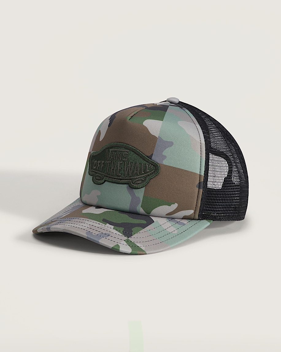 Classic Patch Curved Bill Trucker Hat VANS Aluminum HERO