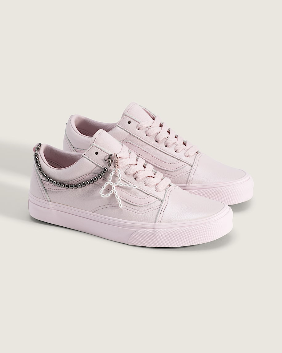 Old Skool Shoe VANS Pale Petal Pink  White ALT1
