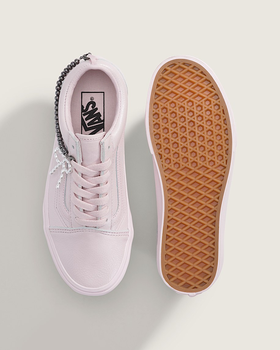 Old Skool Shoe VANS Pale Petal Pink  White ALT2