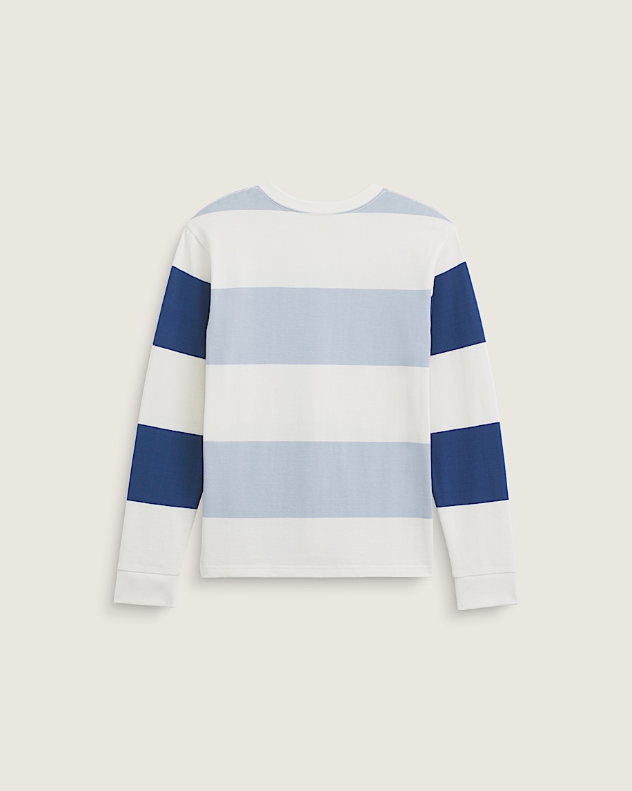 Kids Rugby Stripe Long Sleeve Knit VANS Soft Slate Blue ALT1