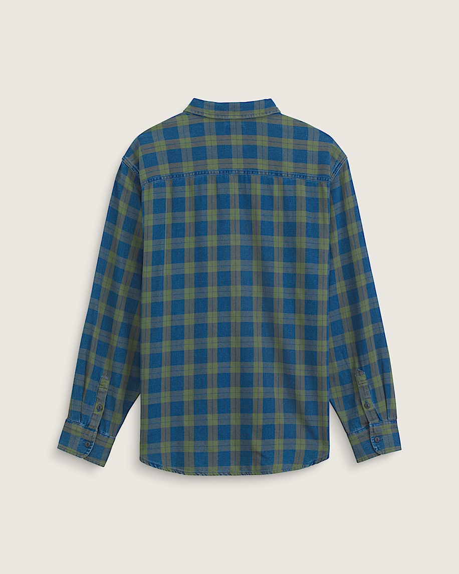 Lawson Solid Oxford Long Sleeve Shirt VANS Green Balsam ALT1