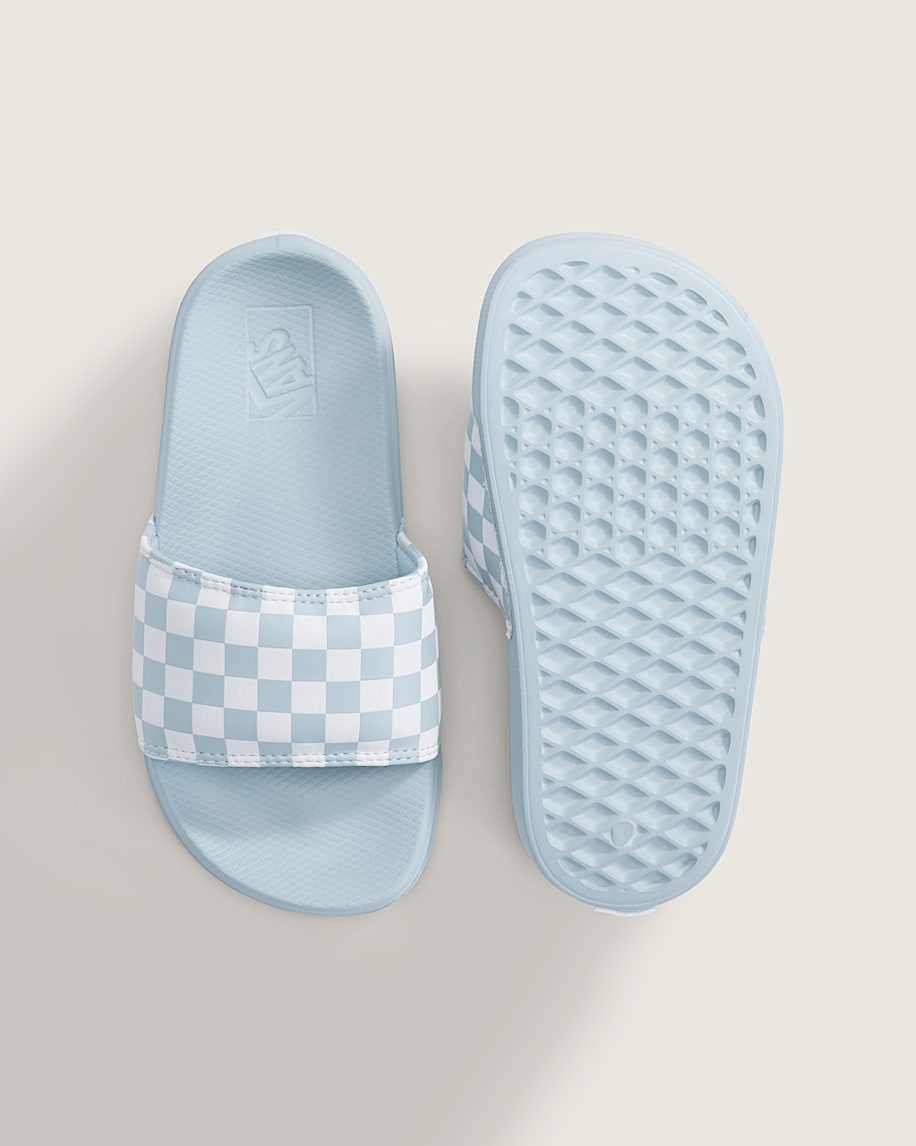 Little Kids La Costa Slide VANS Checkerboard Dawn Mist Blue ALT2